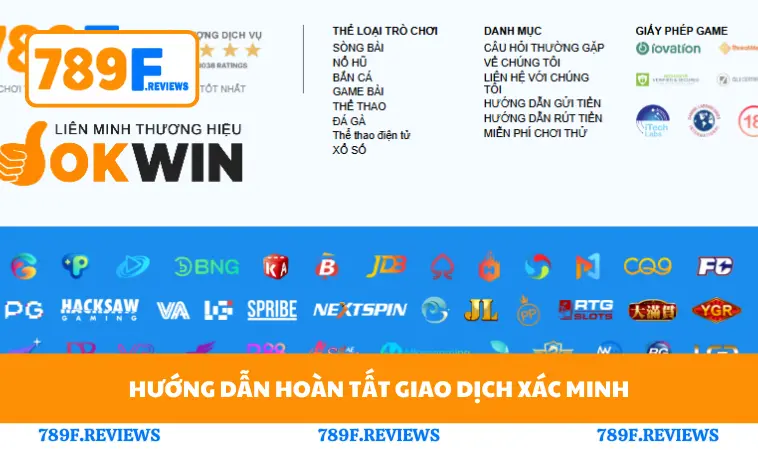 Điều Khoản Sử Dụng 789F 3 Hướng dẫn hoàn tất giao dịch xác minh