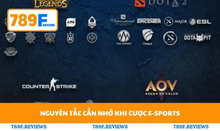 E-Sports 789F 3 Nguyên tắc cần nhớ khi cược E-Sports