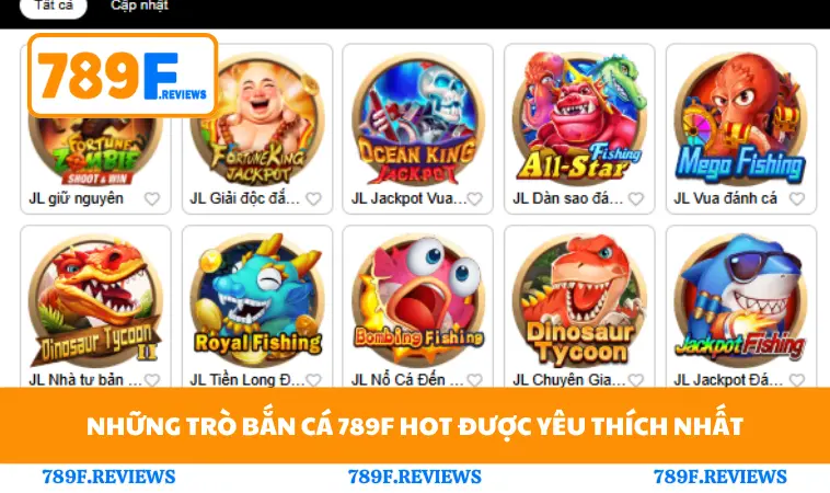 Bắn Cá 789F 1 Những trò bắn cá 789F hot được yêu thích nhất