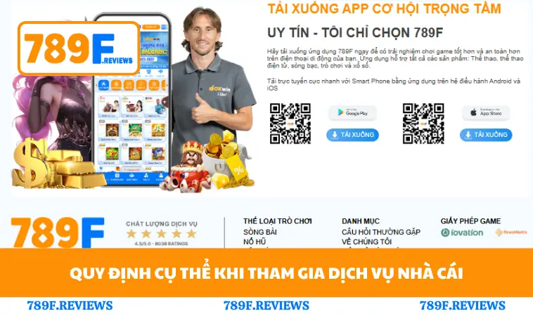 Điều Khoản Sử Dụng 789F 2 Quy định cụ thể khi tham gia dịch vụ nhà cái